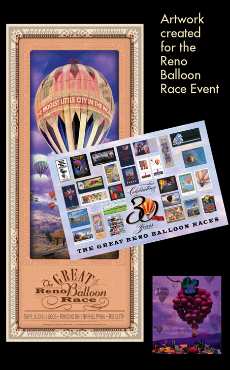 Event Posters for Reno Balloon Races